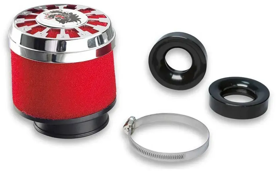 Malossi Adjustable E13 Straight 49802 Luftfilter - Black - One Size