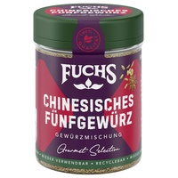 Fuchs Gewürze Gourmet Selection Asien Chinesisches Fünf Gewürz Gewürzmischung, nachfüllbarer Gewürz Mix, Gewürzzubereitung zum Verfeinern von Wok - oder Pfannengerichten, Reis und Nudeln, vegan, 40 g