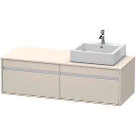 Duravit Waschtischunterschrank 2 Auszüge 140 x 42,6 x 55 cm Taupe Matt