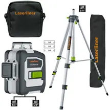 LASERLINER CompactPlane-Laser 3G Set 150 Dreidimensionaler Laser inkl. Tasche, inkl. Stativ
