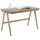 MCA Furniture Schreibtisch Delia Asteiche massiv geölt mit Schubladen, Breite 120 cm