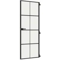 vidaXL Innentür Schlank links 76 x 201,5 cm schwarz