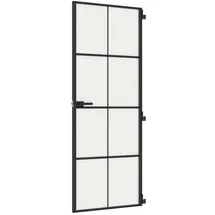 vidaXL Innentür Schlank links 76 x 201,5 cm schwarz