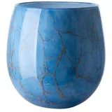 Fink Kerzenhalter Vase oder Windlicht Cosmic Opalglas Blau (22cm)