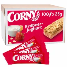 CORNY Classic Erdbeer-Joghurt Müsliriegel 100 Riegel, 100 St.