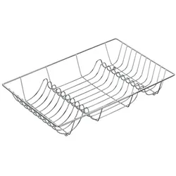 Geschirrabtropfkorb Loop Metall silber glänzend 48,0x31,5x8,5cm