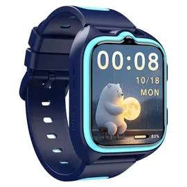Blackview Z30 4G BT 41 mm Kunststoffgehäuse Schwarz Silikonarmband Blau One Size