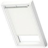 VELUX Dachfensterrollo DKL S10 1025SWL (Farbe: Weiß - 1025SWL, Farbe Schiene: Weiß, Manuell)