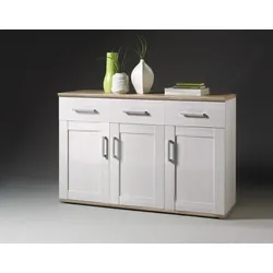 HBZ Meble Romance Sideboard Holzwerkstoff Sibiu Lärche/San Remo hell 140x88cm - Sibiu Lärche