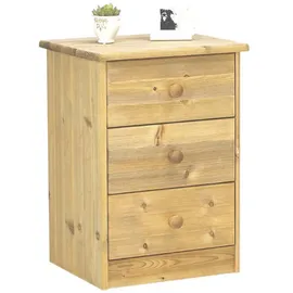 VCM ebuy24 Kommode 3 Schubladen gebeizt.
