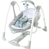 Ingenuity Babyschaukel ConvertMe Swing-2-Seat Portable Swing - Nash, mit automatischer Schaukelfunktion und Sound-Effekt grau