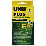 UHU 2-Komponentenepoxidkleber PLUS ENDFEST 300 Karton mit Tuben Binder 82g und