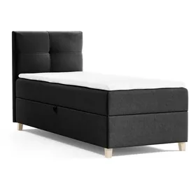 beautysofa HELEN MINI 90 x 200 cm Schwarz