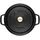 Staub Cocotte 18 cm rund schwarz