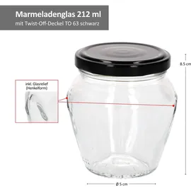 Mambocat Marmeladenglas 212 ml 18 St.