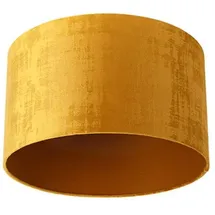 QAZQA Velours Lampenschirm Gold 35/35/20