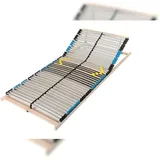Sleepneo Lattenrost 140x200, Kopfteil verstellbar, Ergonomischer 7 Zonen Lattenrost, Buchenholz, 42 Latten, Hergestellt in Deutschland, Traglast 150Kg