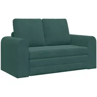 VidaXL Boden Sofa Bett 2-in-1 Dunkelgrün 148x71x83 cm Samt