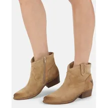 felmini wide fit Stiefelette in Dunkelbeige | Beige - 38