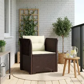 vidaXL 1-Sitzer Sessel 1 x 1 x 1 cm braun