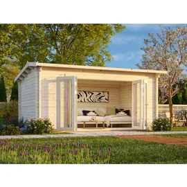 Palmako Gartenhaus Ines 4,80 x 3,00 m Grau-Anthrazit