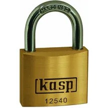 kasp K12540 Vorhängeschloss 40mm verschieden schließend Goldgelb Schlüsselschloss