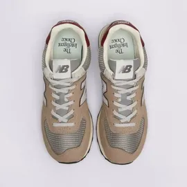 New Balance 574 Damen Arid Stone/Monarch Burgundy 41,5