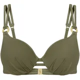 Triumph Summer Twist WP 01, Bikini Top Damen, Grün (Sage Green), 46 - 46