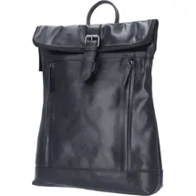 The Skandinavian Brand Leder Freizeit Rucksack Schwarz