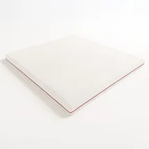 The White Stone Memory-Foam-Topper 180 x 200 cm H2 Leinen
