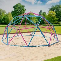 veska Klettergerüst Dome Climber Metall Blau/Pink