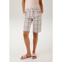 Aniston CASUAL Bermudas, im klassischen Stil, Gr. 36 - N-Gr, wollweiß-altrosa-rauchblau, , 36800134-36 N-Gr