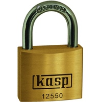 KASP K12550 Vorhängeschloss 50mm verschieden schließend Goldgelb Schlüsselschloss