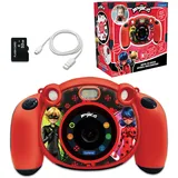 Lexibook - Miraculous Ladybug Cat Noir - 4-in-1-Kinderkamera mit Foto-, Video-, Audio- und Spielfunktionen, 32GB SD-Karte enthalten - DJ080MI