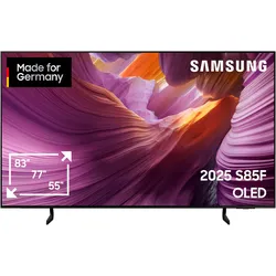 SAMSUNG OLED-Fernseher "GQ55S85FAU OLED-Fernseher", G (A-G), schwarz, 55, Fernseher, HDR, Dolby Atmos & AI Sound, Pantone Farben, Gaming Hub, bis zu 120Hz