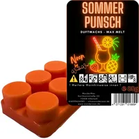 WonderWax Neon Duftriegel 6 x Duftwachs Kreise Wachsmelt Duftwachs Raumduft für Duftlampen Soja Wachs Melts Duftmelt Aroma Wellnes Kerzen Wärmer Wax Tarts Sommerpunsch