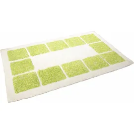 Mesana Karo Melange Grün 70 x 120 cm
