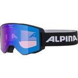 Alpina Narkoja HM Snowboardbrille Skibrille Black HM Blue, A7265833,