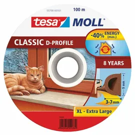 Tesa D-Profil Dichtung braun 100 m x 9 mm