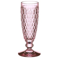 Villeroy & Boch Sektglas Boston, Kristallglas, rosa L:7cm B:7cm H:16.3cm D:7cm Kristallglas rosa