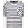 Monari Gestreiftes T-Shirt mit Brusttasche Weiß 44