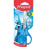 Maped - Schul- und Bastel- Schere ESSENTIALS 13 cm für Linkshänder, abgerundete Spitzen Blau/Pink/Gelb