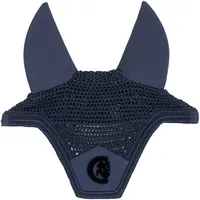 Kentucky Horsewear Fliegenhaube Wellington 3D Logo soundless marine full