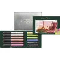 Faber-Castell 267136 - Geschenkset Paris, 12 Tuschestifte Pitt Artist