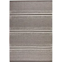 Steffensmeier Handwebteppich, Grau, Naturmaterialien, Gestreift, Rechteckig, 200x300 cm, für Fußbodenheizung geeignet, Teppiche & Böden, Teppiche, Naturteppiche