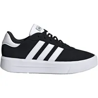 Adidas Court Silk Shoes Sneaker, Core Black/Cloud White/Cloud White, 42 EU