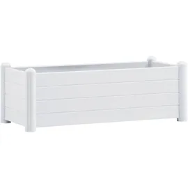 furnicato Garten-Hochbeet PP 100 x 43 x 35 cm Weiß