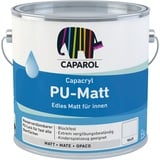 CAPAROL Capacryl PU-Matt Polyurethan-Acryllacke Weiß Blockfest Extrem vergilbungsbeständig Kinderspielzeug geeignet 2,4L