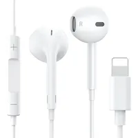 In Ear Kopfhörer für iPhone [MFI-Zertifiziert] Kopfhörer mit Kabel, Ohrhörer mit Mikrofon und Lautstärkeregler, K-opfhörer Anschluss Kompatibel mit iPhone 14 Pro Max Plus/13/12/SE/11/XS Max/XS/8/7