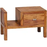 KADIMA DESIGN Nachtschrank 60 x 30 x 40 cm Braun